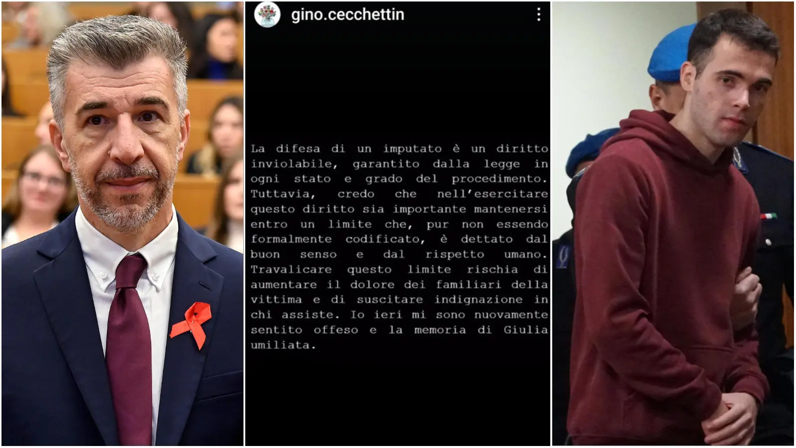 Gino Cecchettin, la rabbia sui social: “Sono offeso, umiliata la memoria di Giulia”