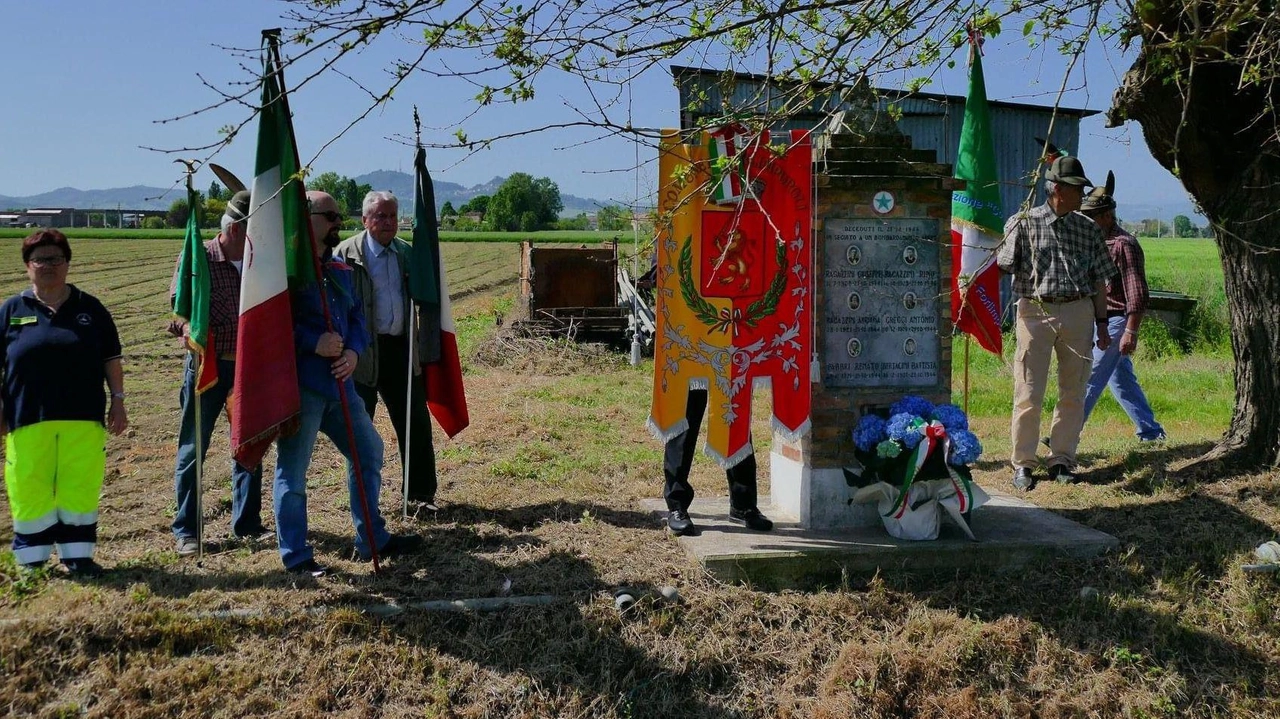 Un momento della celebrazione per la Liberazione