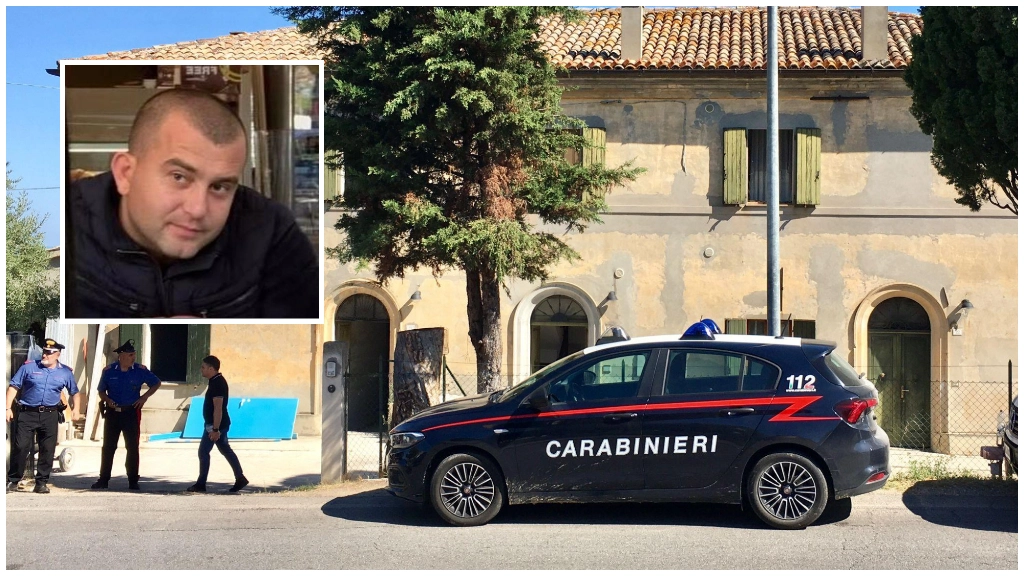 Il luogo dell'omicidio di Idrizi (nel riquadro) a Tavullia, lungo via San Giovanni (foto Toni)