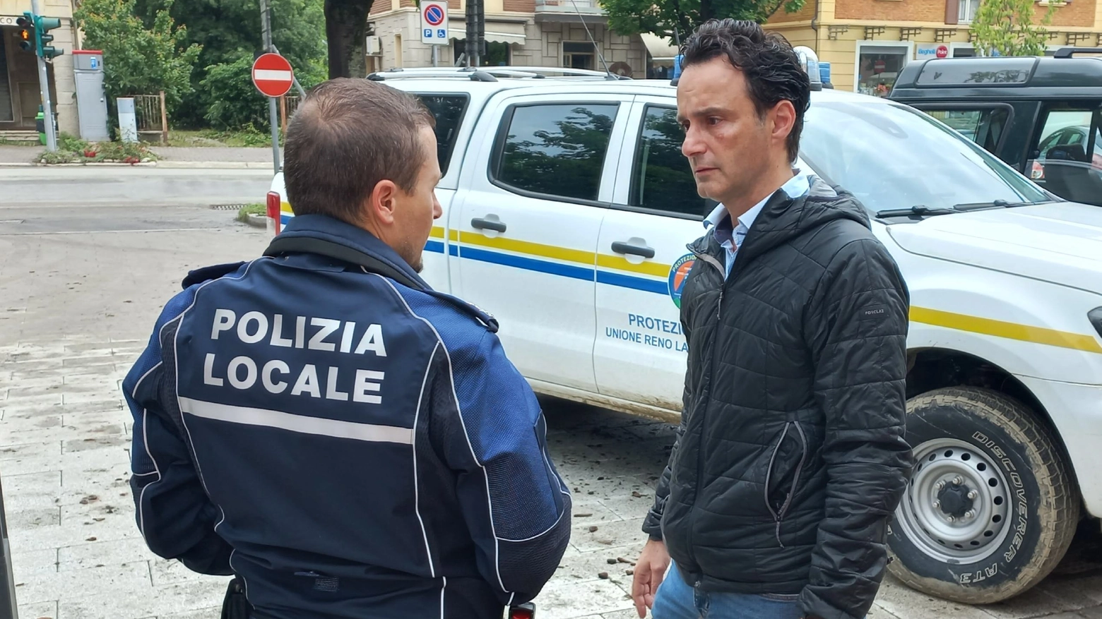 Danni del maltempo: il sindaco Ruscigno in piazza a Monteveglio