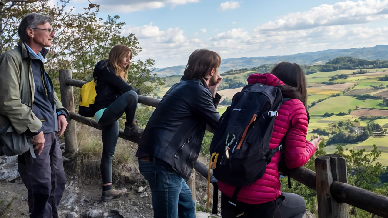 Escursionisti a Monte Mauro (foto Tedioli)