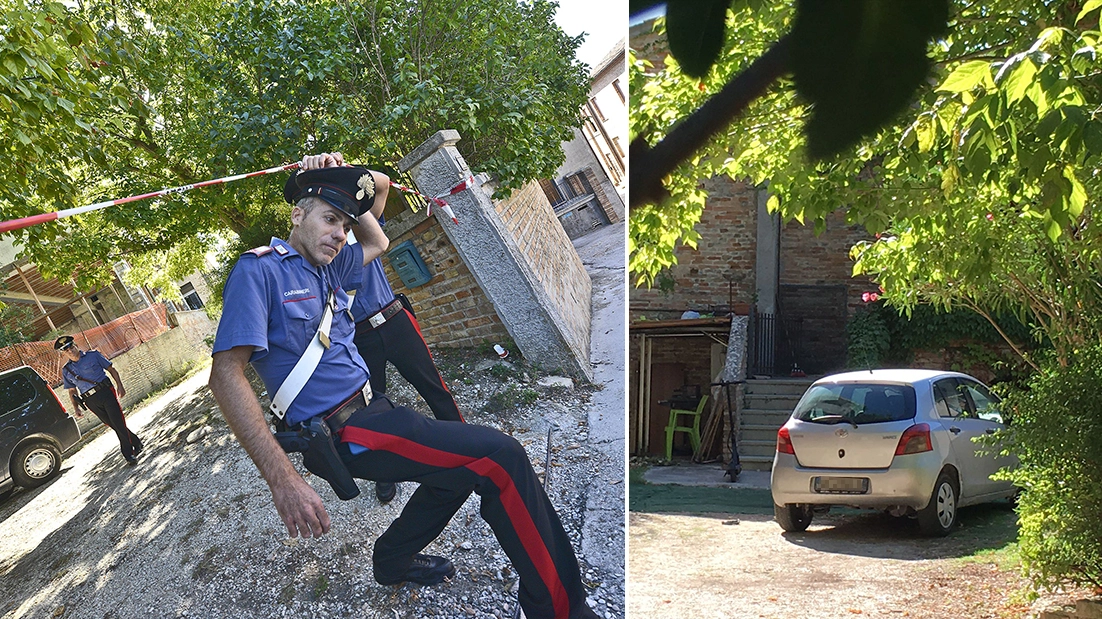 Femminicidio di Colli al Metauro, le indagini dei carabinieri chiamati dai vicini di casa della donna uccisa (foto Luca Toni)