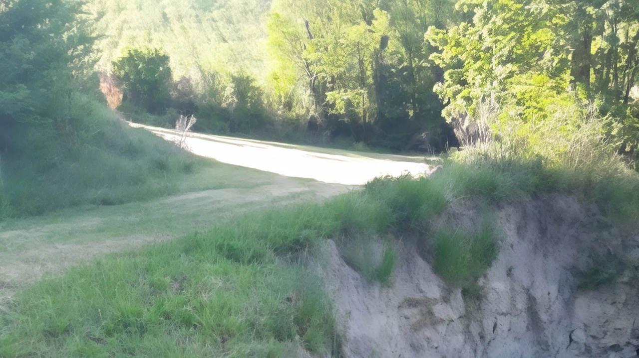 Bruno Collina, proprietario di un terreno in contrada Collecchio, lancia l’allarme: "Serve la messa in sicurezza delle sponde del torrente Lama".