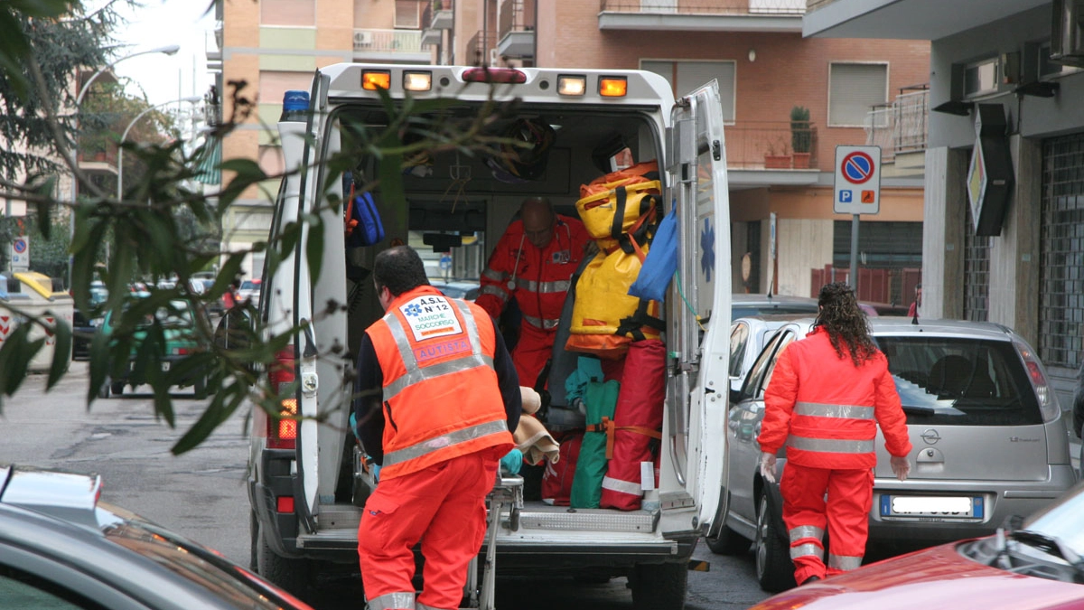 L’incidente questa mattina in via D’Annunzio all’altezza dell’attraversamento pedonale