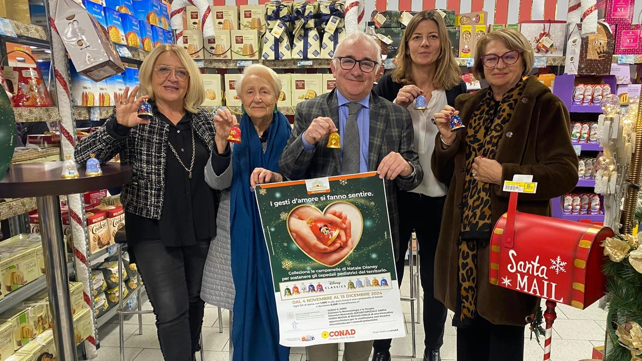 Conad Centro Nord promuove raccolta fondi con campanelle Disney per ospedale di Reggio. Successo della campagna solidale per neonati pretermine.