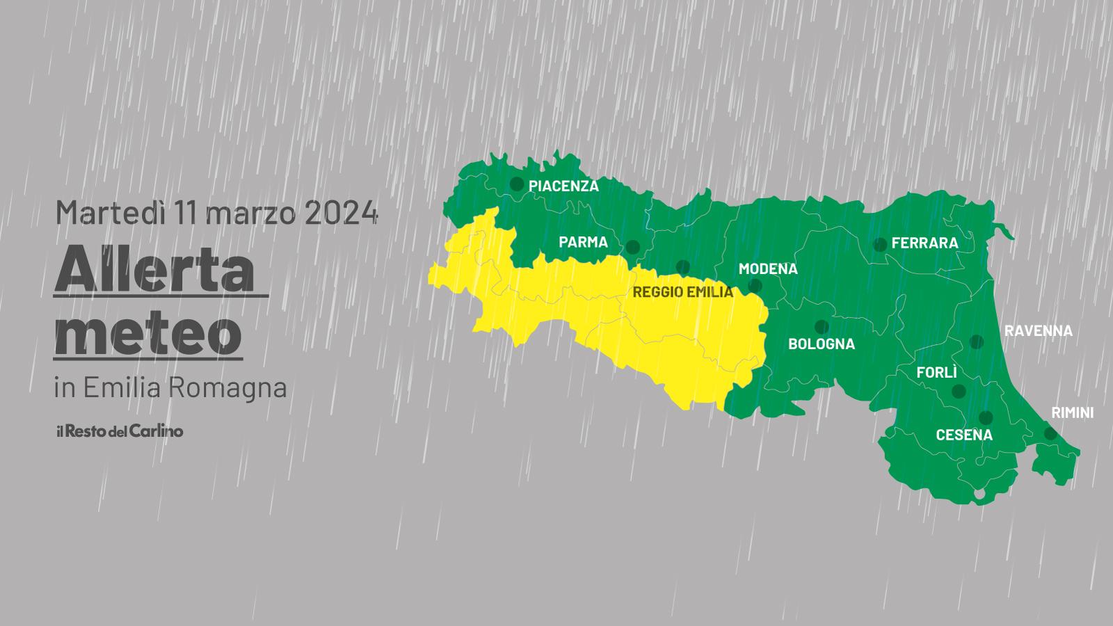 Maltempo in Emilia Romagna, piogge forti in arrivo: è ancora allerta meteo