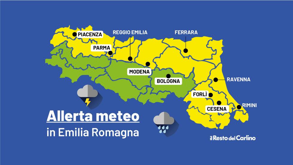 Temporali in Emilia Romagna, nuova allerta meteo gialla: “Previsti danni”