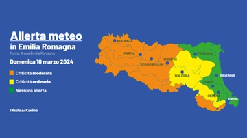 Allerta meteo arancione domani in Emilia Romagna: neve e temporali forti in arrivo, ecco dove