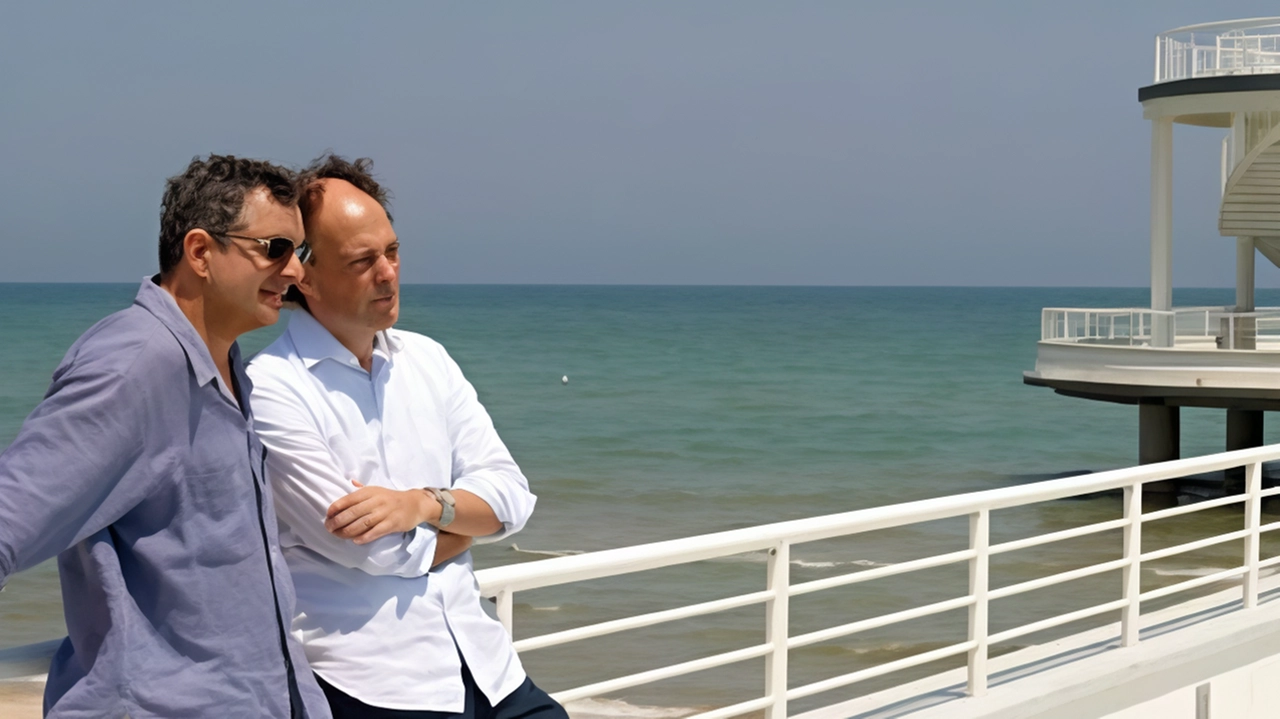 Mauro Uliassi e Moreno Cedroni alla Rotonda, simbolo di Senigallia