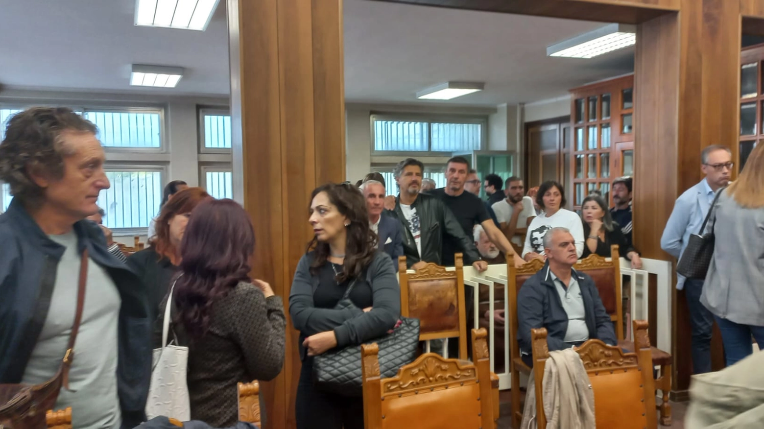 Tra il pubblico in aula gli ex compagni di Denis: Urban, Simoni e Padovano