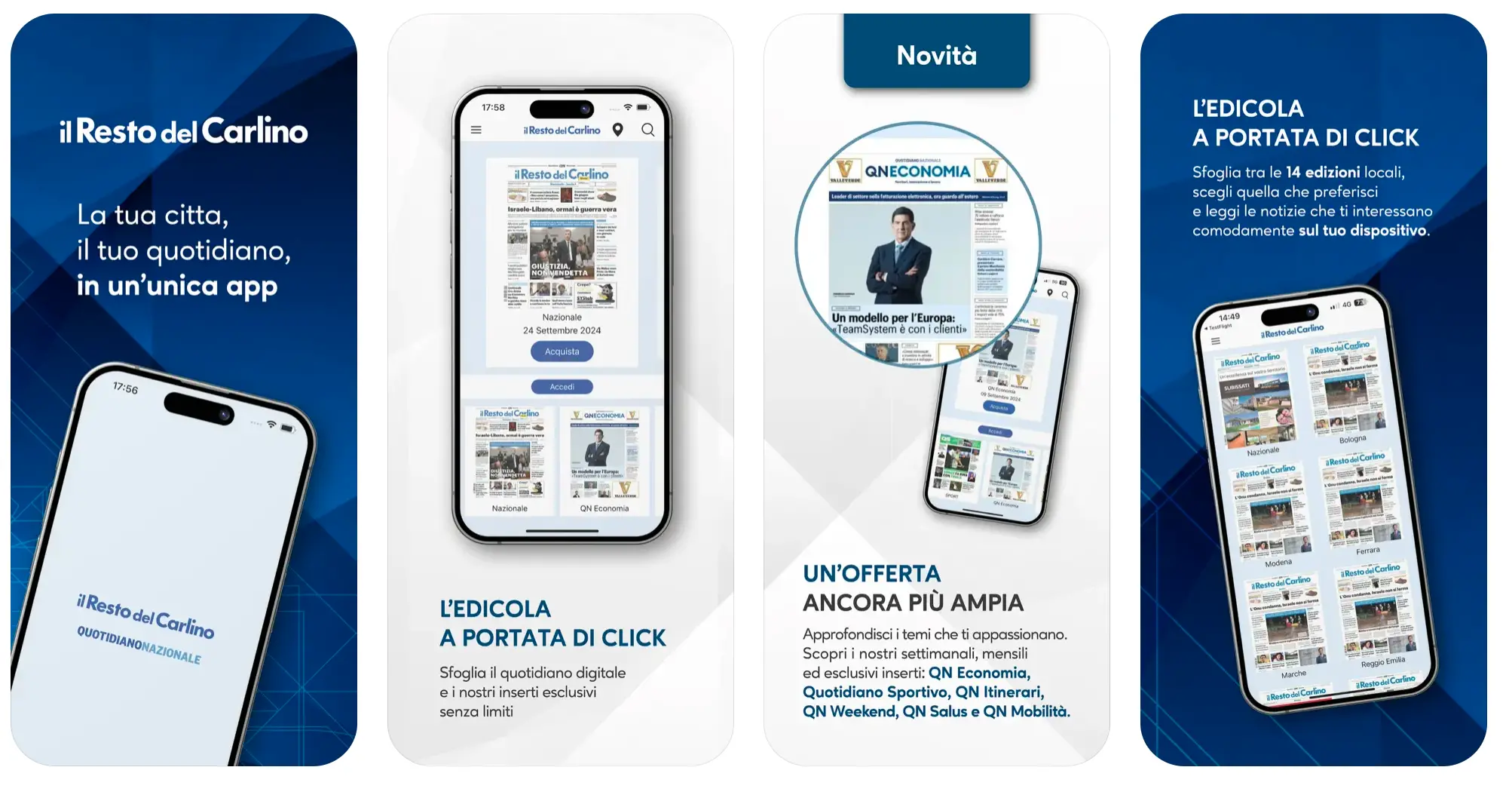 Si rinnova l’app del Resto del Carlino: scaricala subito!