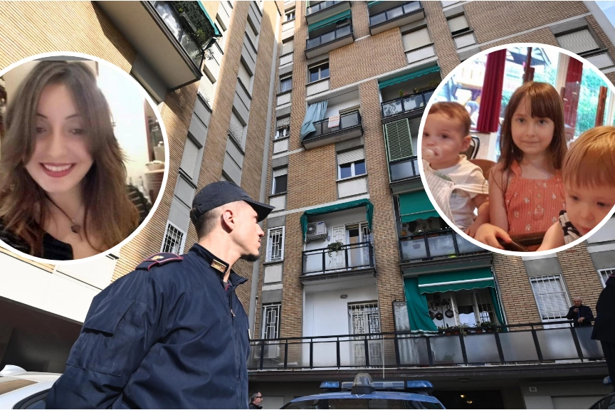 La tragedia di Bologna: Stefania Alexandra Nisto aveva 32 anni. A destra, i figli Mattia Stefano e Giulia Maria, 2 anni, e Giorgia Alejandra di 6