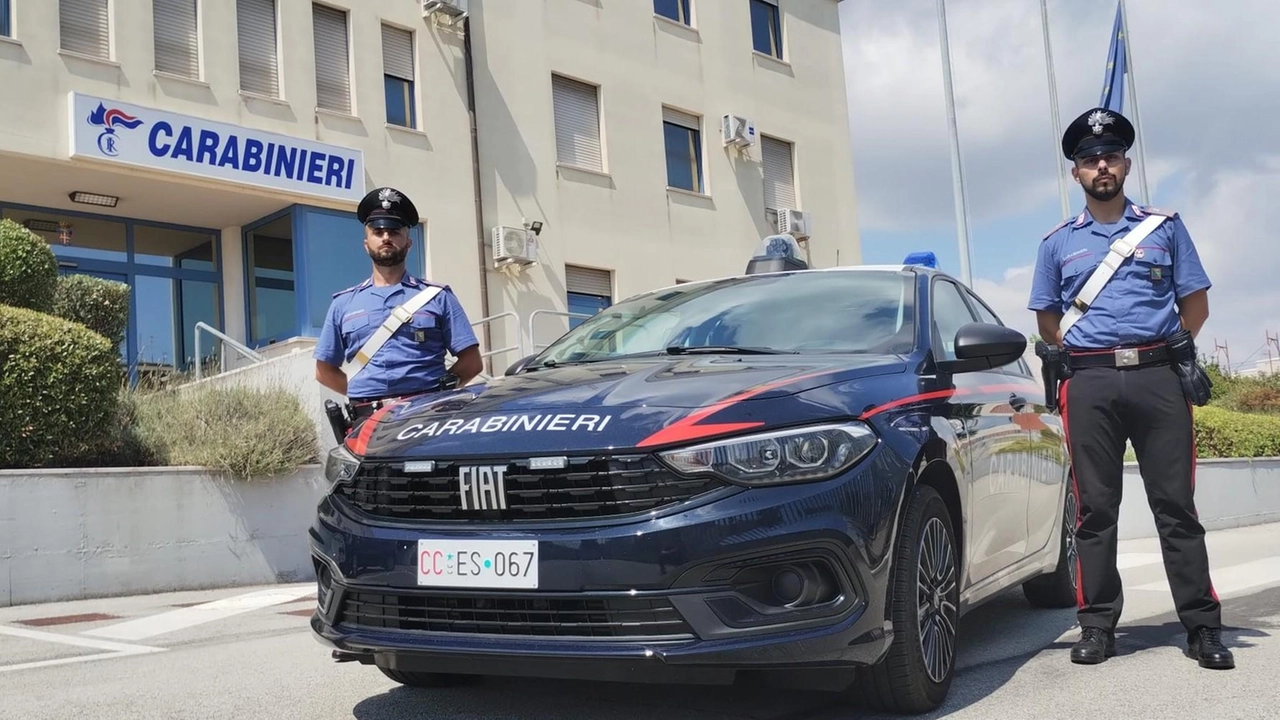 I carabinieri di Civitanova sono intervenuti. a Fontespina