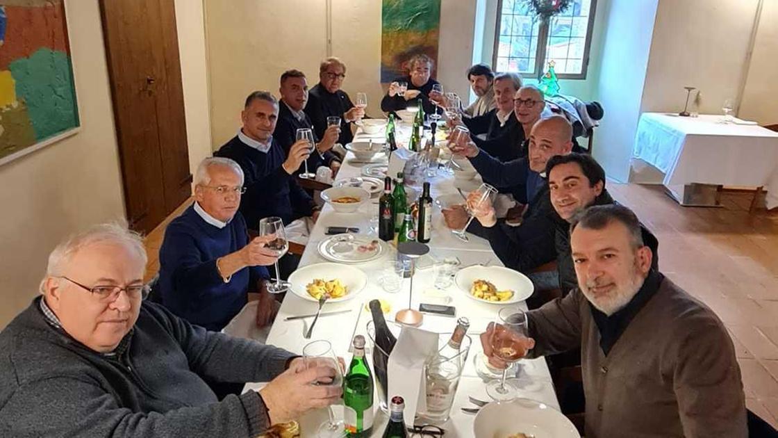 Tanti volti noti al Calcagnino per la cena dei dirigenti