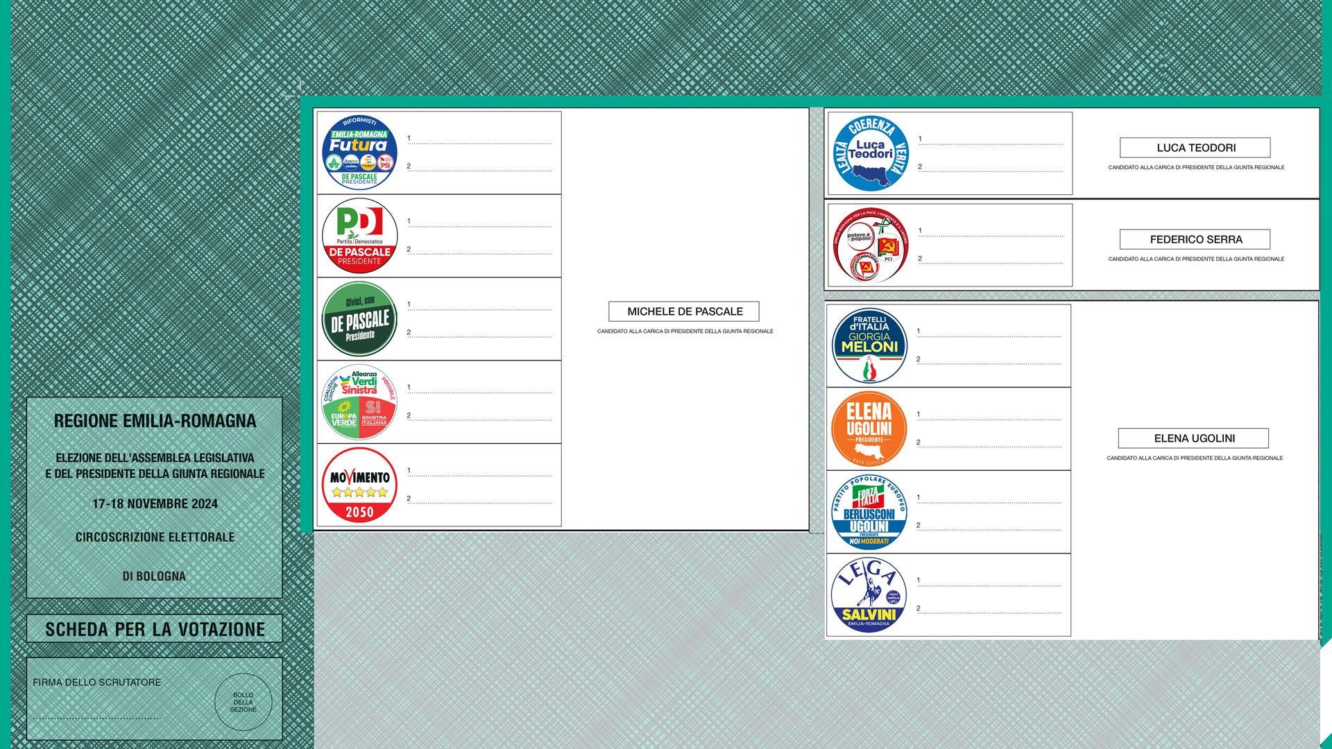 Fac simile e come votare a Bologna per le elezioni in Emilia Romagna 2024