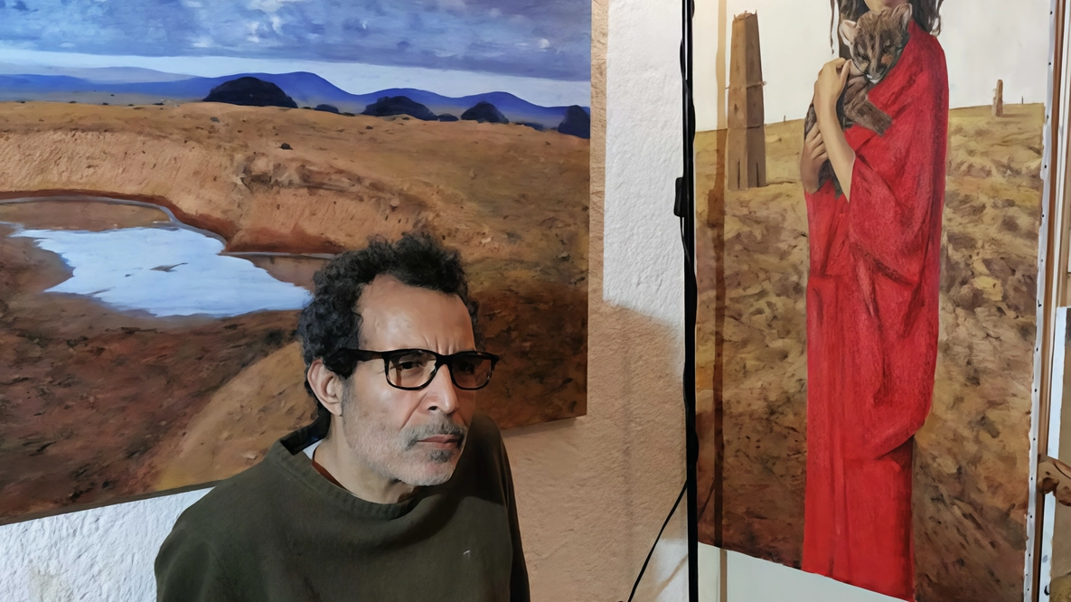 Mostra "Visioni" di Brahim Achir al Magazzino Muse di Ancona. Opere di grande bellezza che esplorano la natura e l'unità tra culture.