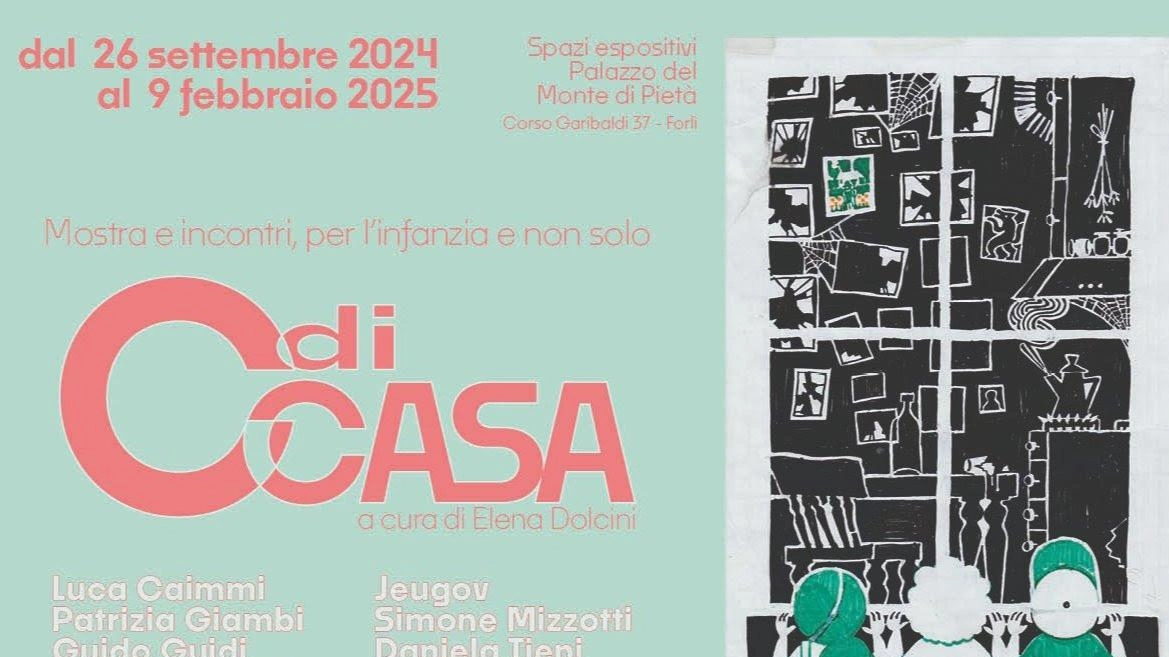 La mostra "C di casa" curata da Elena Dolcini presso la Fondazione Cassa dei Risparmi di Forlì esplora il tema della casa attraverso opere di vari artisti, stimolando riflessioni sull'abitare. Eventi e incontri arricchiscono il programma fino al 9 febbraio 2025.