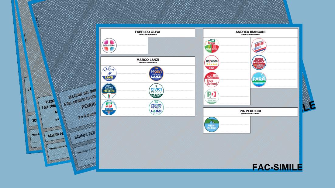 Elezioni amministrative Pesaro 2024, come si vota e fac simile della scheda elettorale