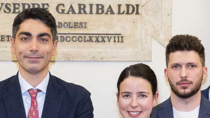 Da sinistra i consiglieri Andrea Di Biase, Giorgia Ulderici e Riccardo Samuele Cappelli